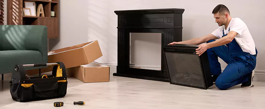 Old Rusted Metal Fireplace Repair And Replacement in South Houston, TX